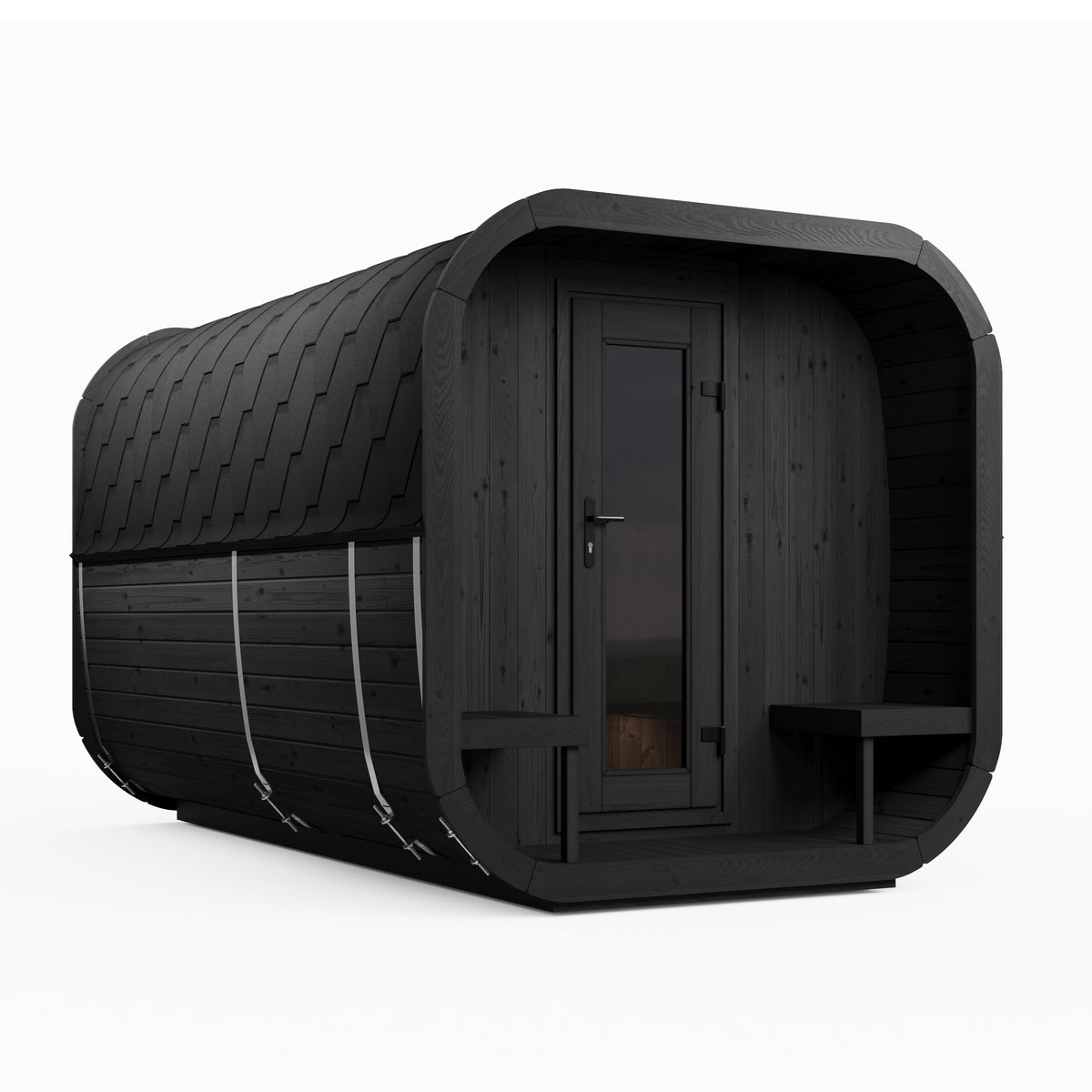 
SaunaLife CL12GCP 8-Person Cube Series Outdoor Home Sauna Kit
