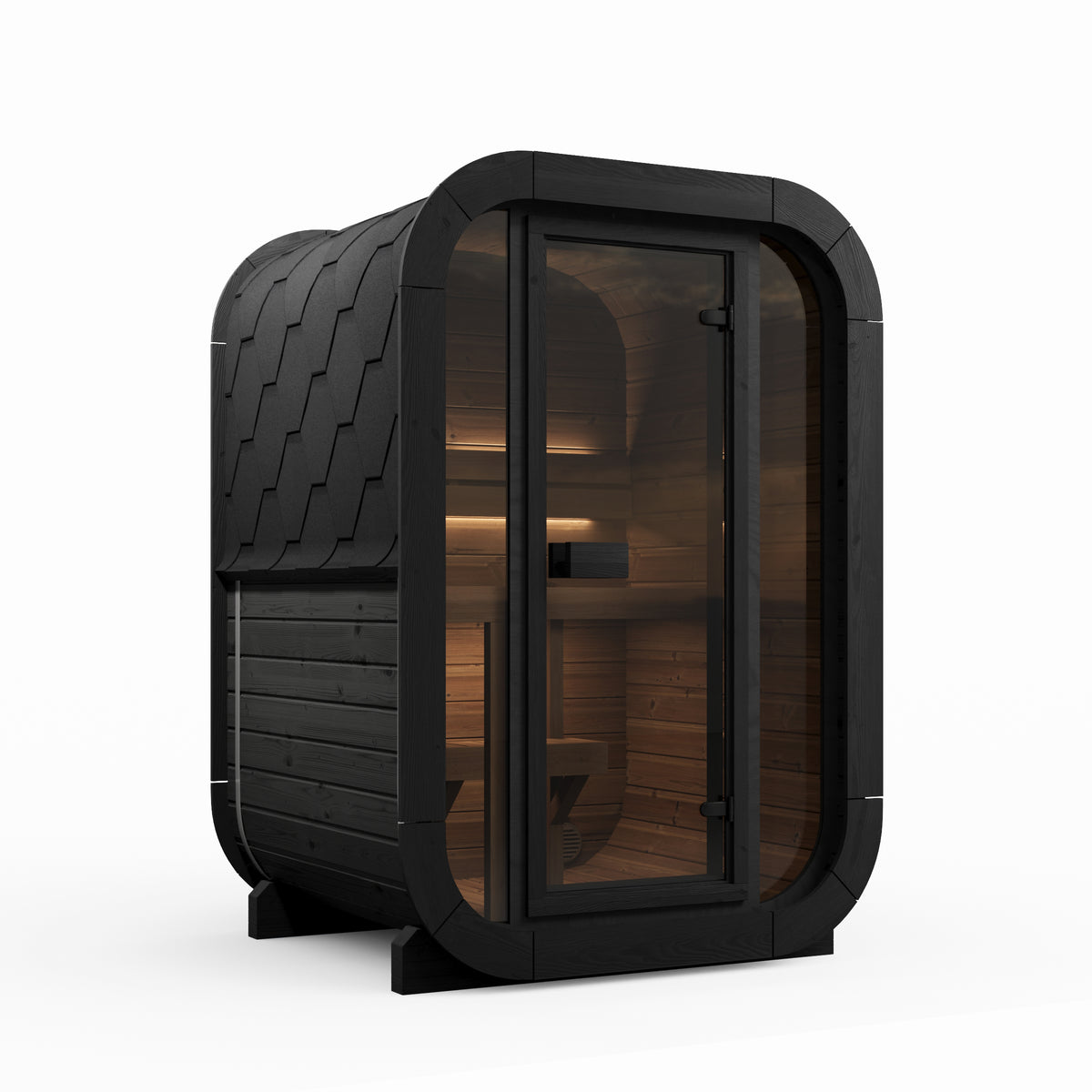 
SaunaLife CL3G 2-Person Cube-Series Outdoor Home Sauna Kit
