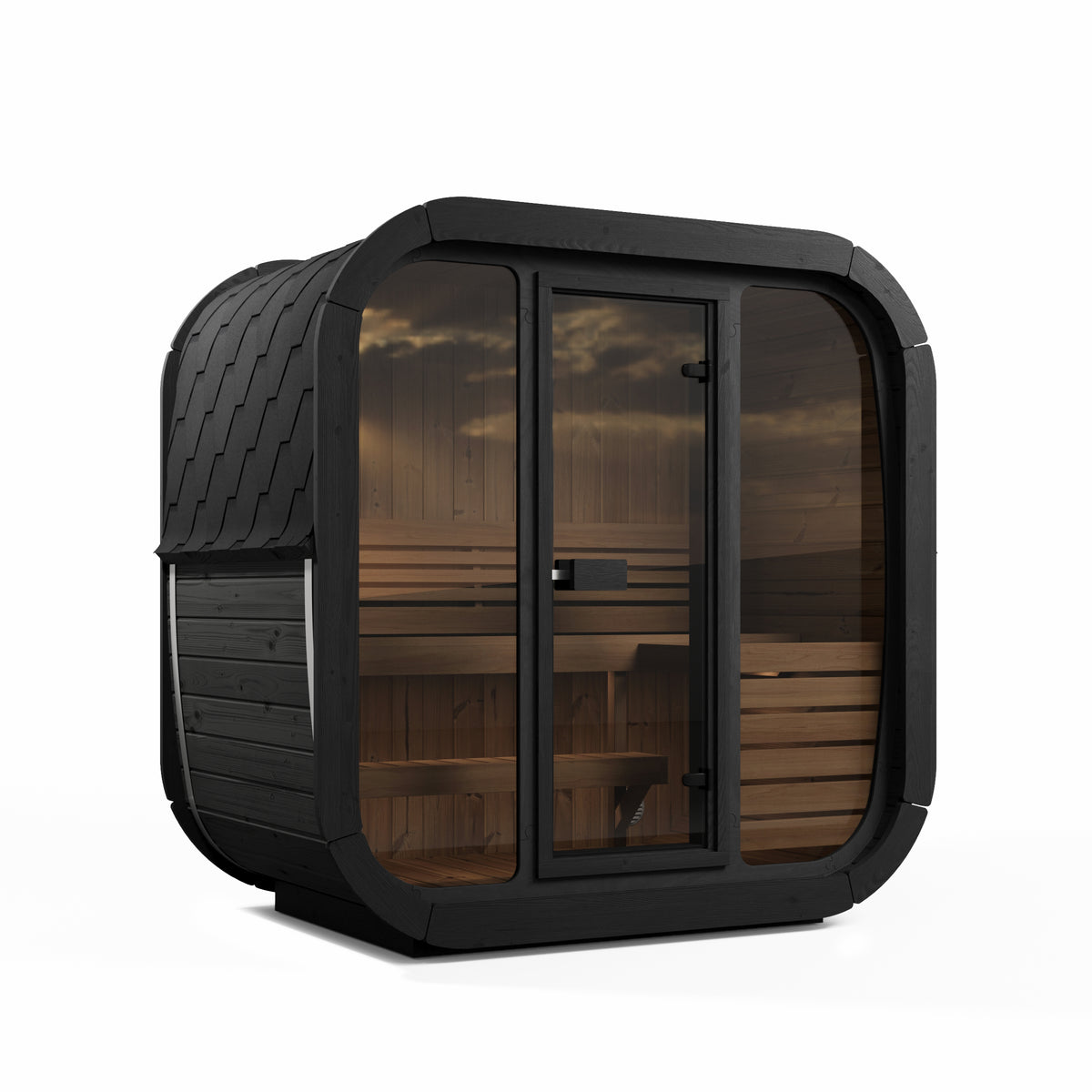 
SaunaLife CL4G 3-Person Cube-Series Outdoor Home Sauna Kit