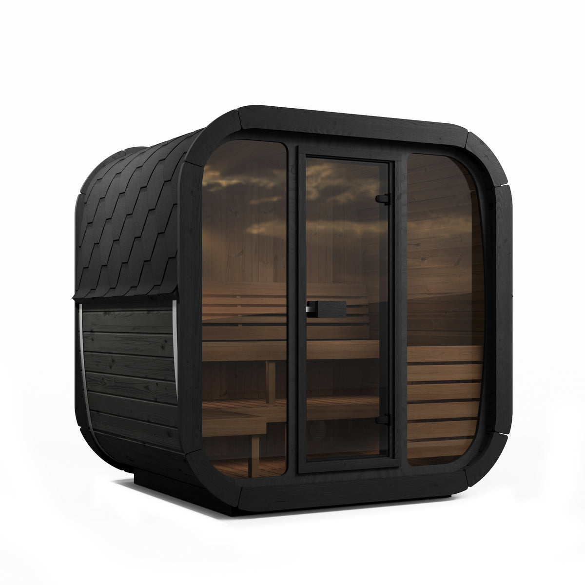 
SaunaLife CL5G 4-Person Cube-Series Outdoor Home Sauna Kit