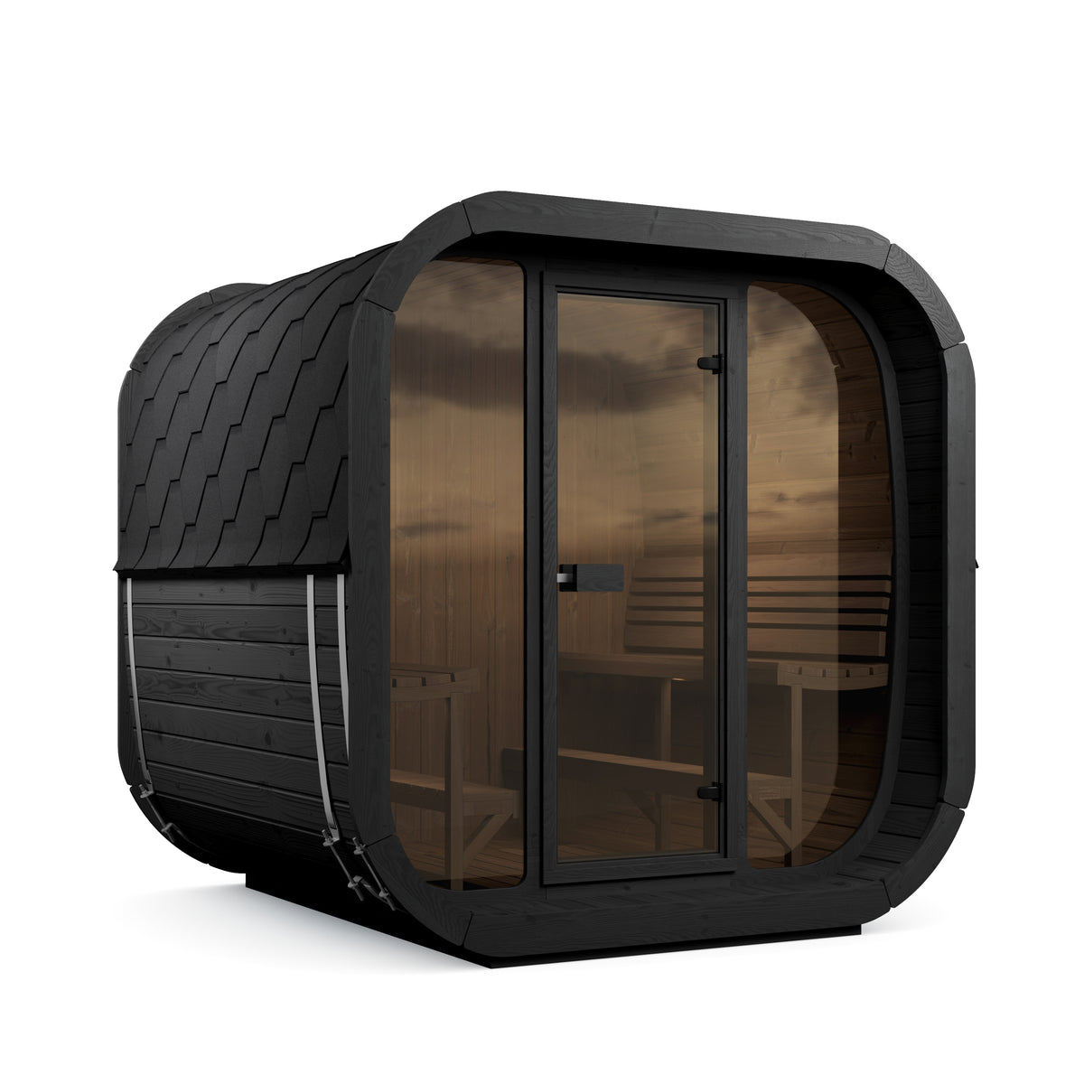 
SaunaLife CL7G 6-Person Cube-Series Outdoor Home Sauna Kit
