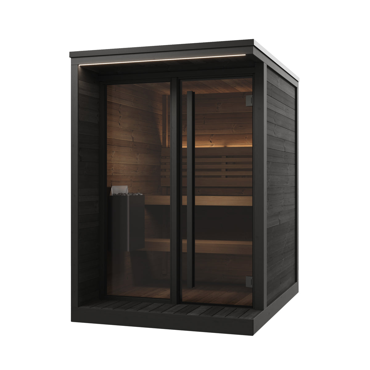 
SaunaLife GL4 4-Person Outdoor Sauna Kit | Garden Luxury Series