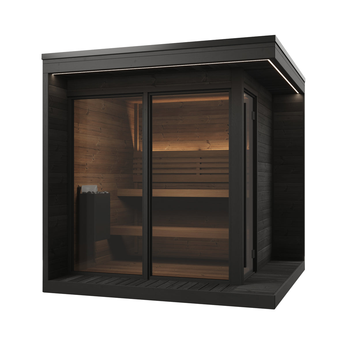 
SaunaLife GL6 6-Person Outdoor Sauna Kit | Garden Luxury Series