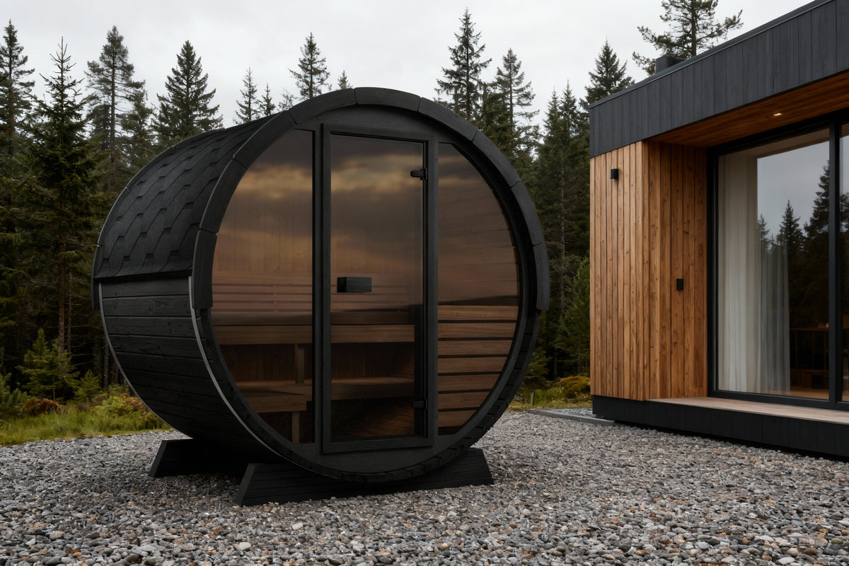 
SaunaLife Model EE6G 4-Person Ergo Elegance Series Sauna Barrel