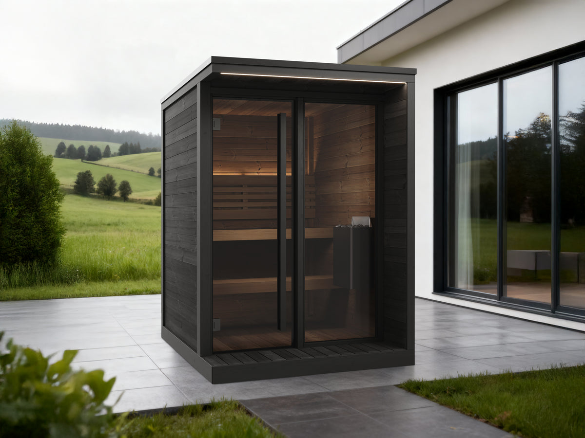 
SaunaLife GL4 4-Person Outdoor Sauna Kit | Garden Luxury Series