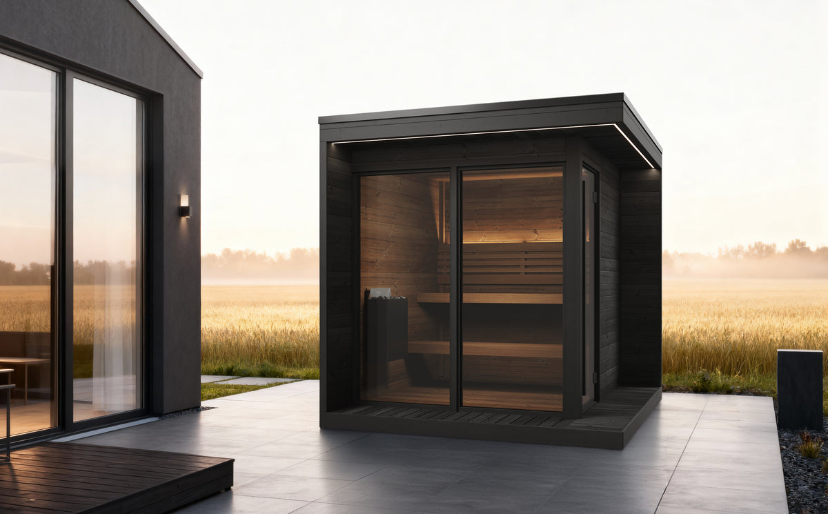
SaunaLife GL6 6-Person Outdoor Sauna Kit | Garden Luxury Series