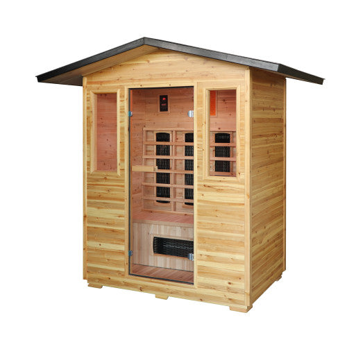 
Sunray Cayenne 4-Person Outdoor Sauna with Ceramic Heaters