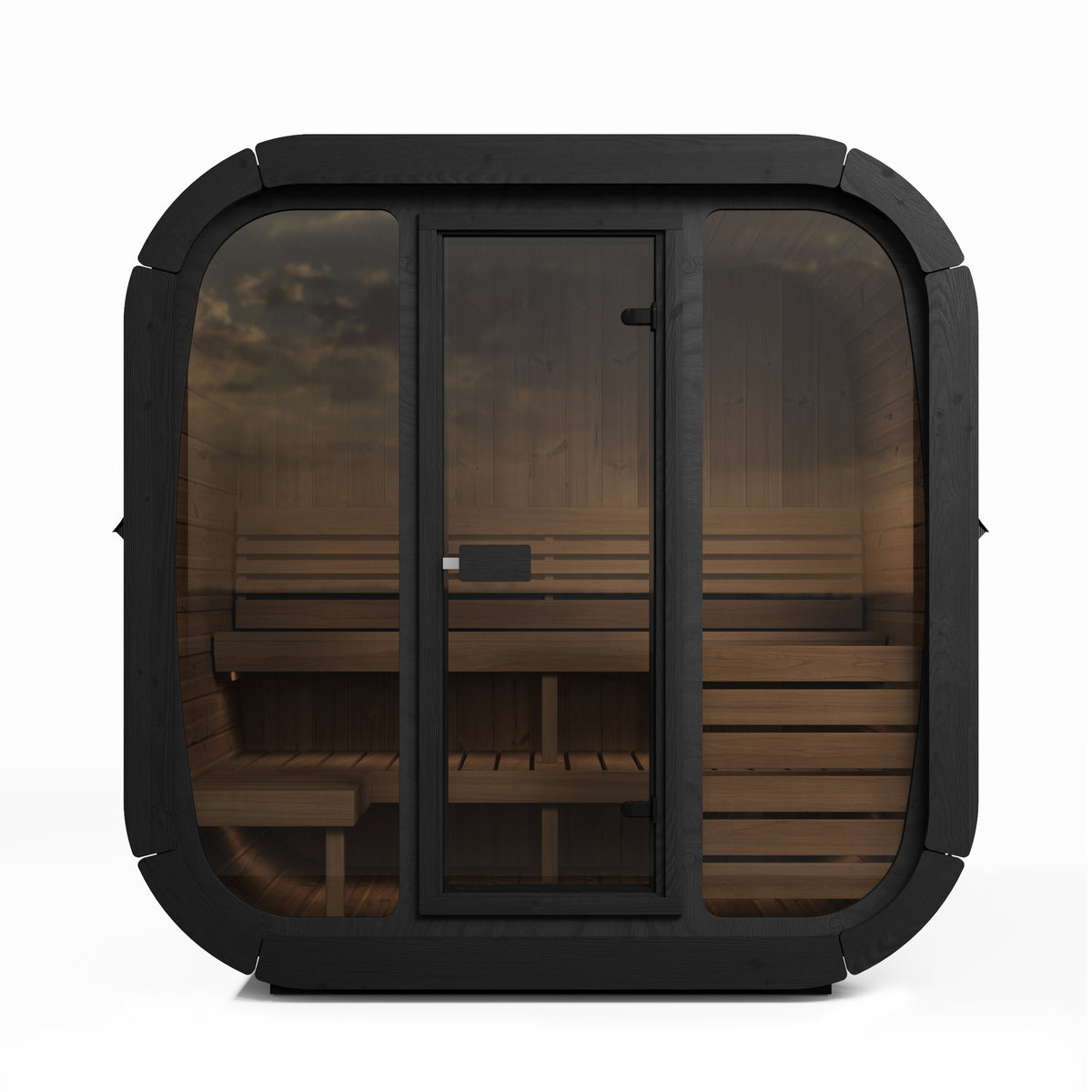 
SaunaLife CL5G 4-Person Cube-Series Outdoor Home Sauna Kit