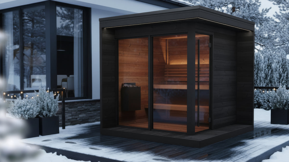 
SaunaLife GL6 6-Person Outdoor Sauna Kit | Garden Luxury Series