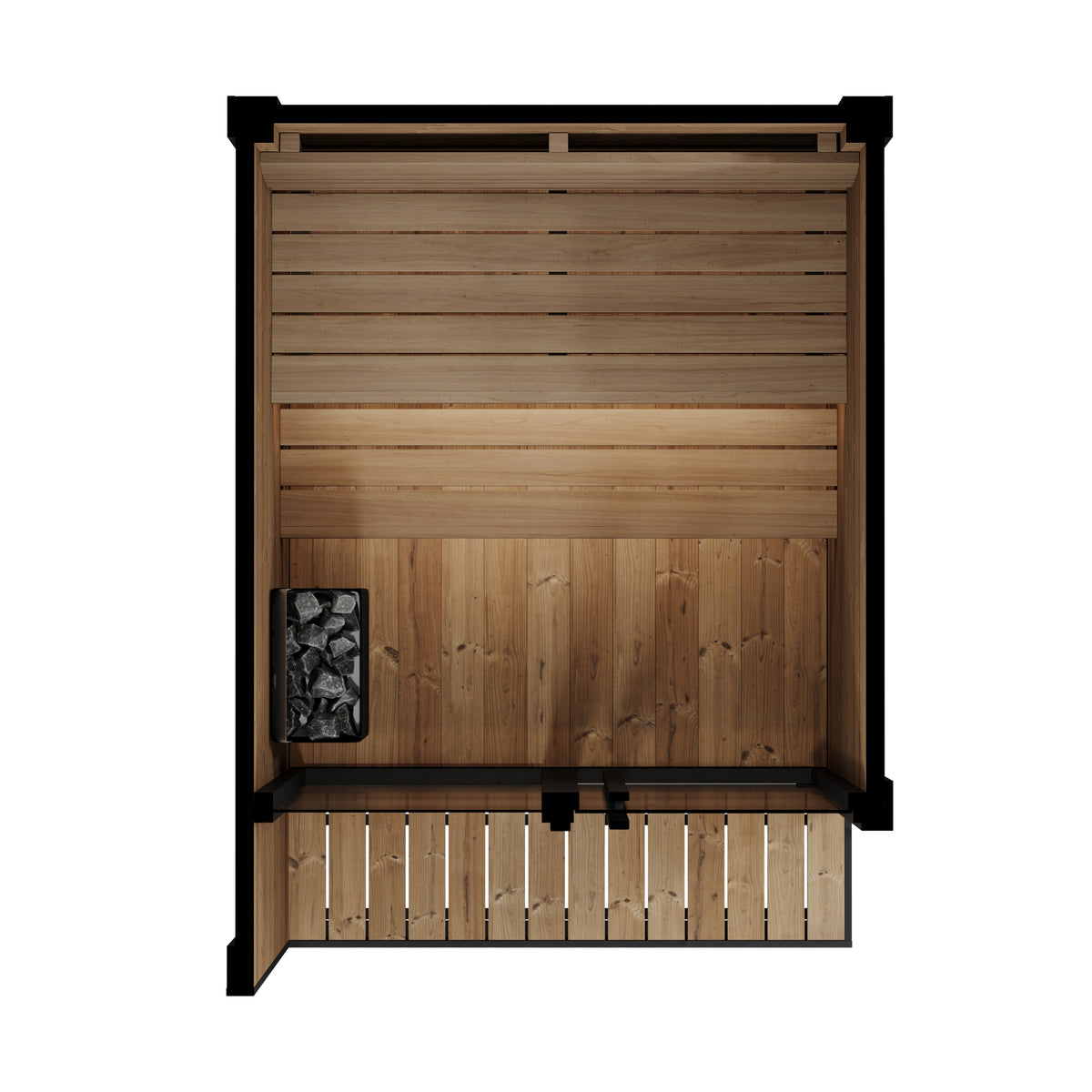 
SaunaLife GL4 4-Person Outdoor Sauna Kit | Garden Luxury Series
