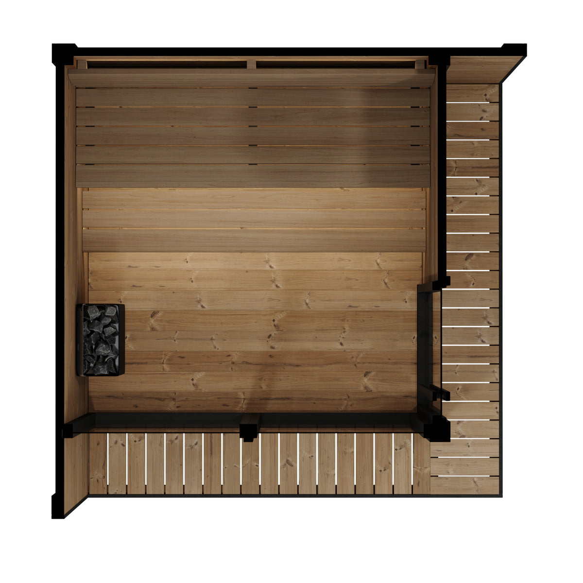 
SaunaLife GL6 6-Person Outdoor Sauna Kit | Garden Luxury Series