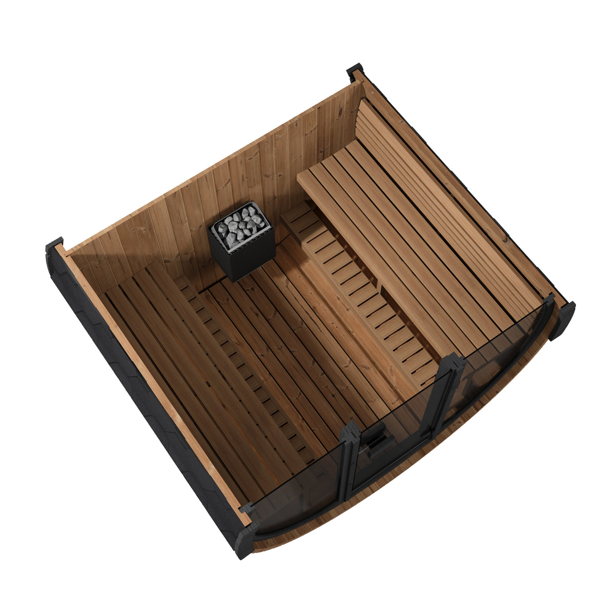 
SaunaLife Model EE8G 6-Person ERGO Series Sauna Barrel