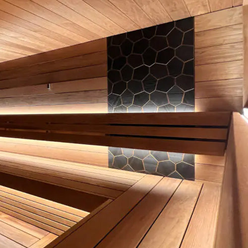
ProSaunas Sauna Wall Panels Modern Thermo Black