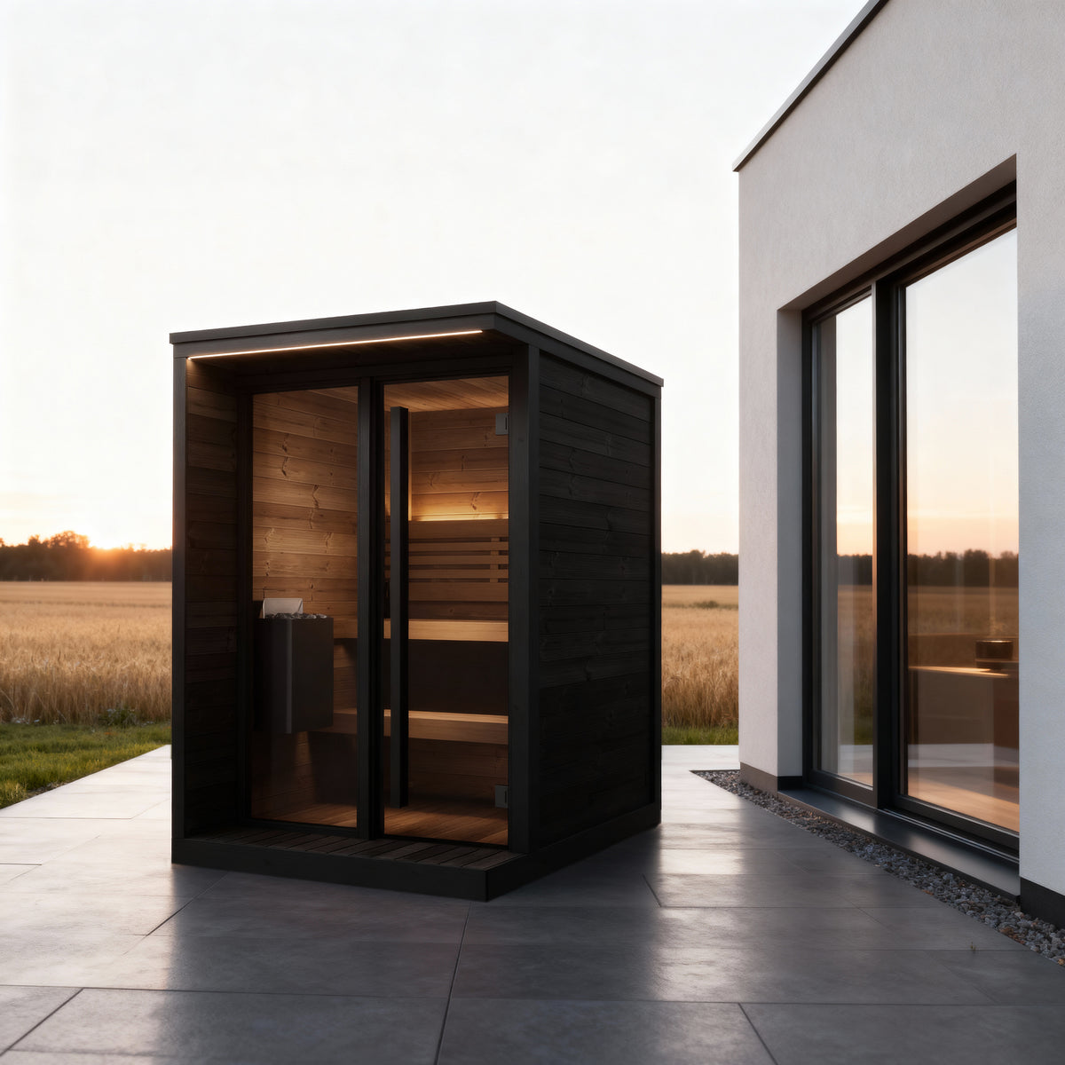 
SaunaLife GL4 4-Person Outdoor Sauna Kit | Garden Luxury Series