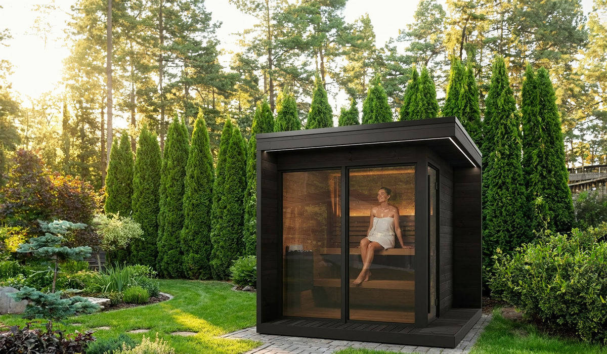 
SaunaLife GL6 6-Person Outdoor Sauna Kit | Garden Luxury Series