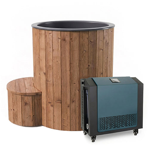 SaunaLife S1 1-Person Cold Plunge Tub and Chiller Heater Package
