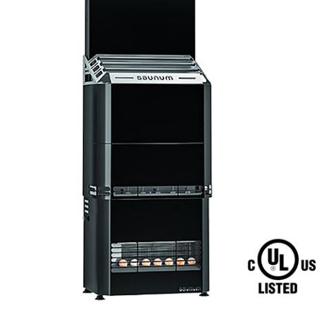 Saunum Air 5 Sauna Heater with Climate Equalizer-Sauna Heater-Saunum-Nordic Black/Anthracite Grey (Stainless cage body)-Nordica Sauna