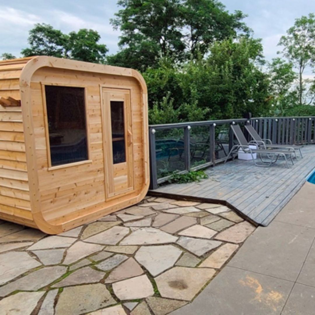Dundalk CT Luna 4 Person Barrel Sauna-Sauna-Dundalk Leisurecraft-Nordica Sauna