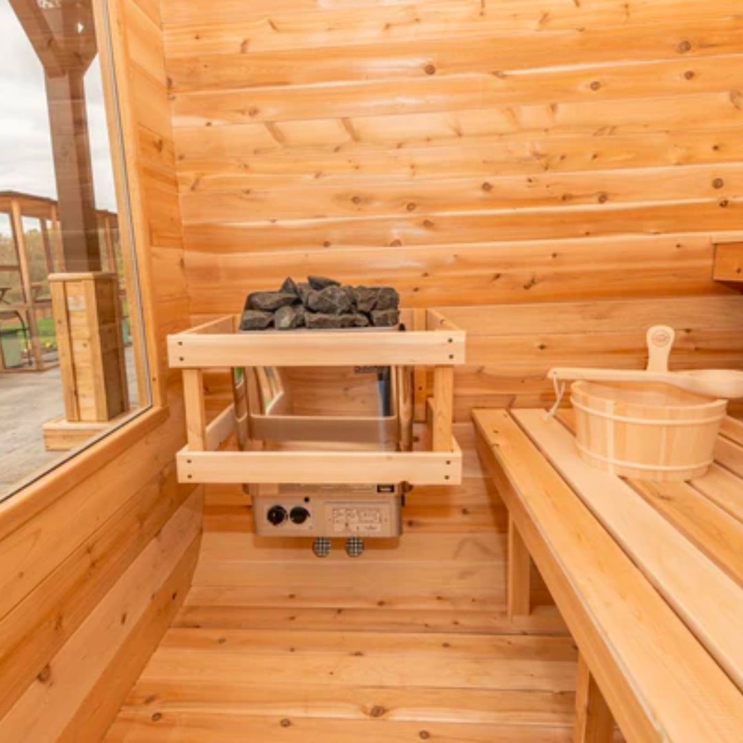 Dundalk CT Luna 4 Person Barrel Sauna-Sauna-Dundalk Leisurecraft-Nordica Sauna