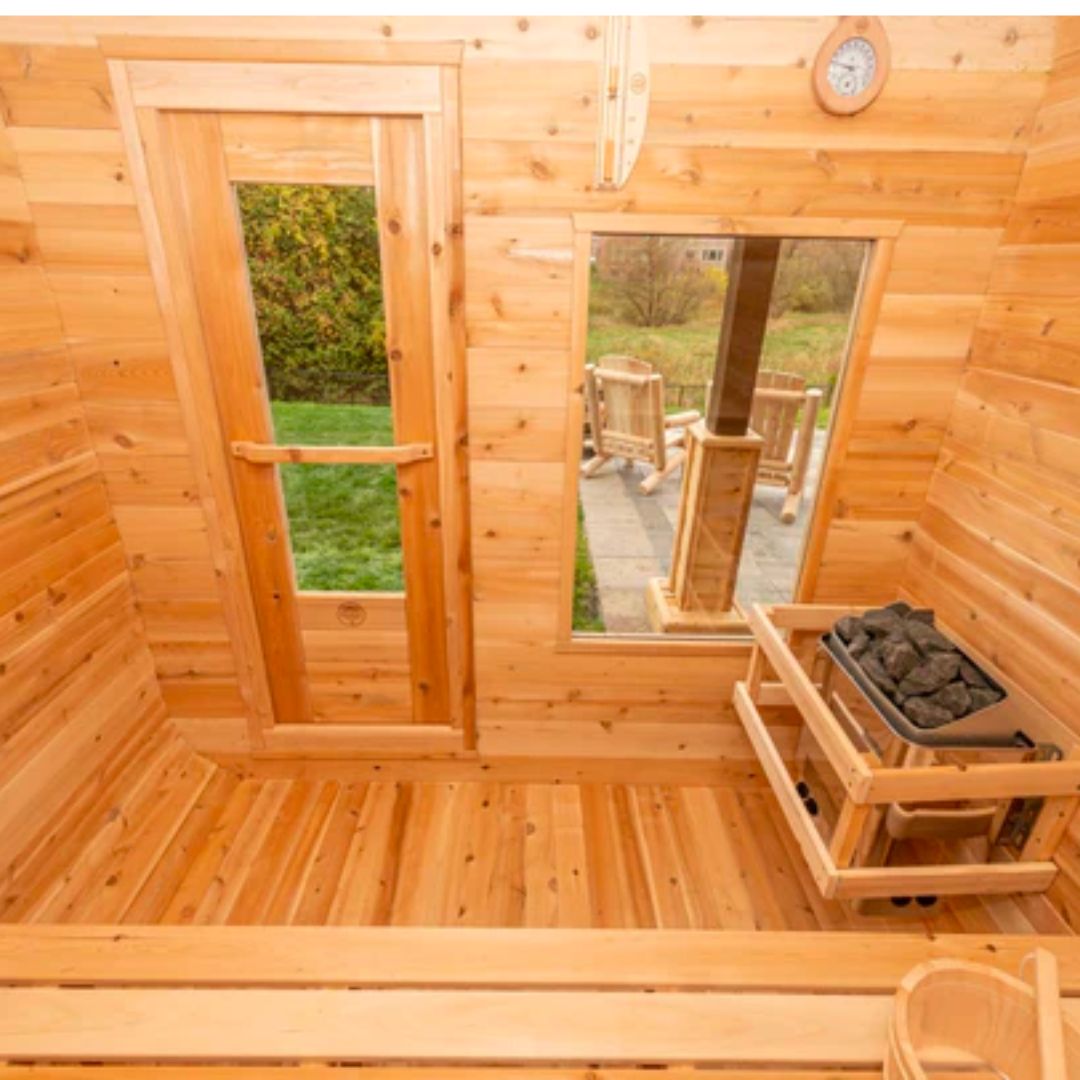 Dundalk CT Luna 4 Person Barrel Sauna-Sauna-Dundalk Leisurecraft-Nordica Sauna