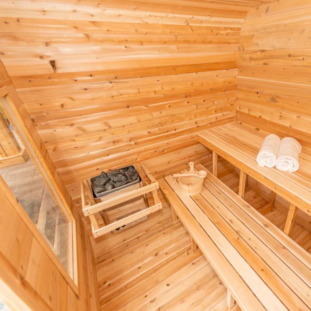 Dundalk CT Luna 4 Person Barrel Sauna-Sauna-Dundalk Leisurecraft-Nordica Sauna