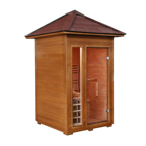 Sunray Bristow 2-Person Outdoor Traditional Sauna with Window-Sauna-Sunray-Nordica Sauna