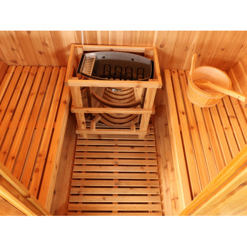 Sunray Solace 2-Person Traditional Barrel Sauna with 6kW Harvia Heater-Sunray-Nordica Sauna