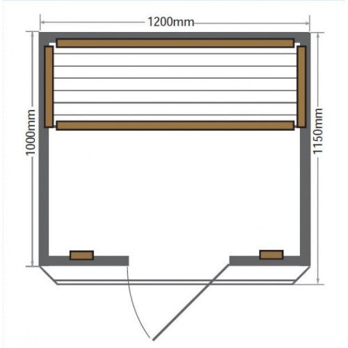 Sunray Evansport 2-Person Hemlock Sauna-Sauna-Sunray-Nordica Sauna