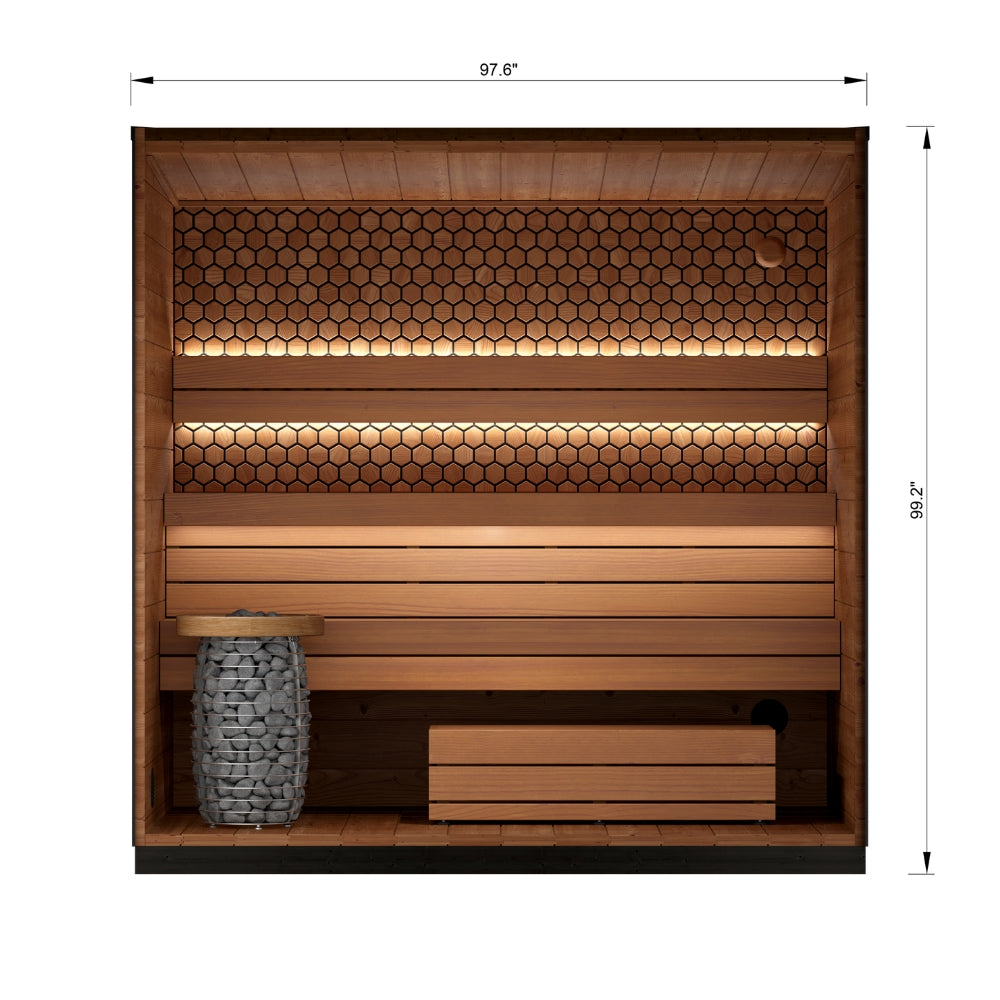 Leil Saunas Viva 250 4-Person Outdoor Sauna
