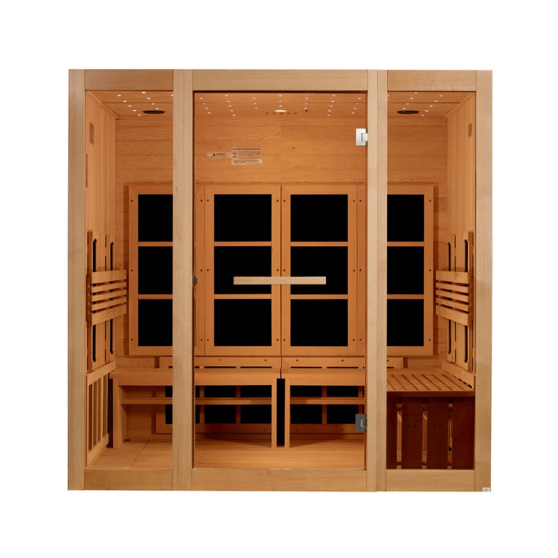 Golden Designs 8 Person Full Spectrum Near Zero EMF FAR IR Sauna GDI-6880-03 FS
