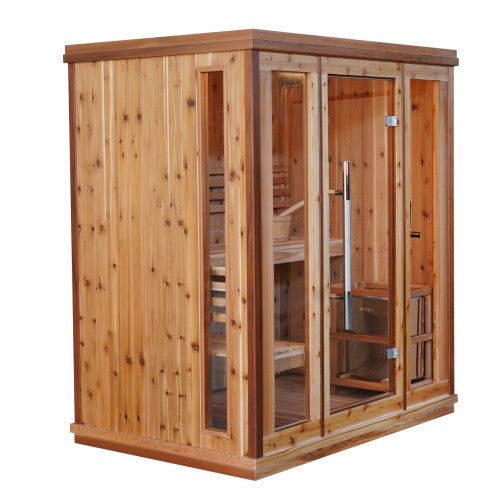 Sunray Hampton 3-Person Indoor Traditional Sauna with 4.5kW Harvia Heater-Sunray-Nordica Sauna