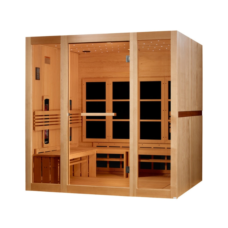 Golden Designs 8 Person Full Spectrum Near Zero EMF FAR IR Sauna GDI-6880-03 FS