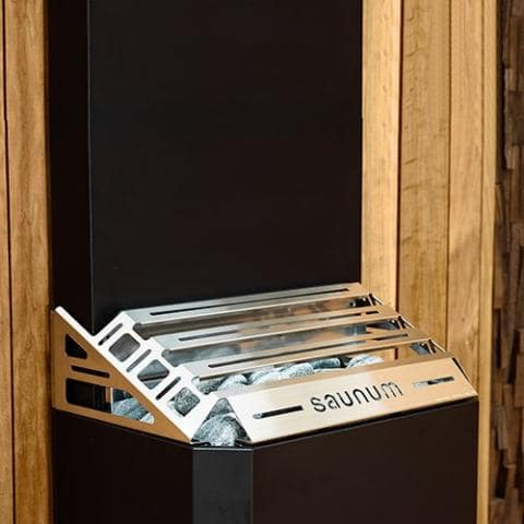 Saunum Air 7 Sauna Heater - Air Series, 6.4kW Sauna Heater w/ Climate Equalizer-Sauna Heater-Saunum-Nordic Black-Nordica Sauna