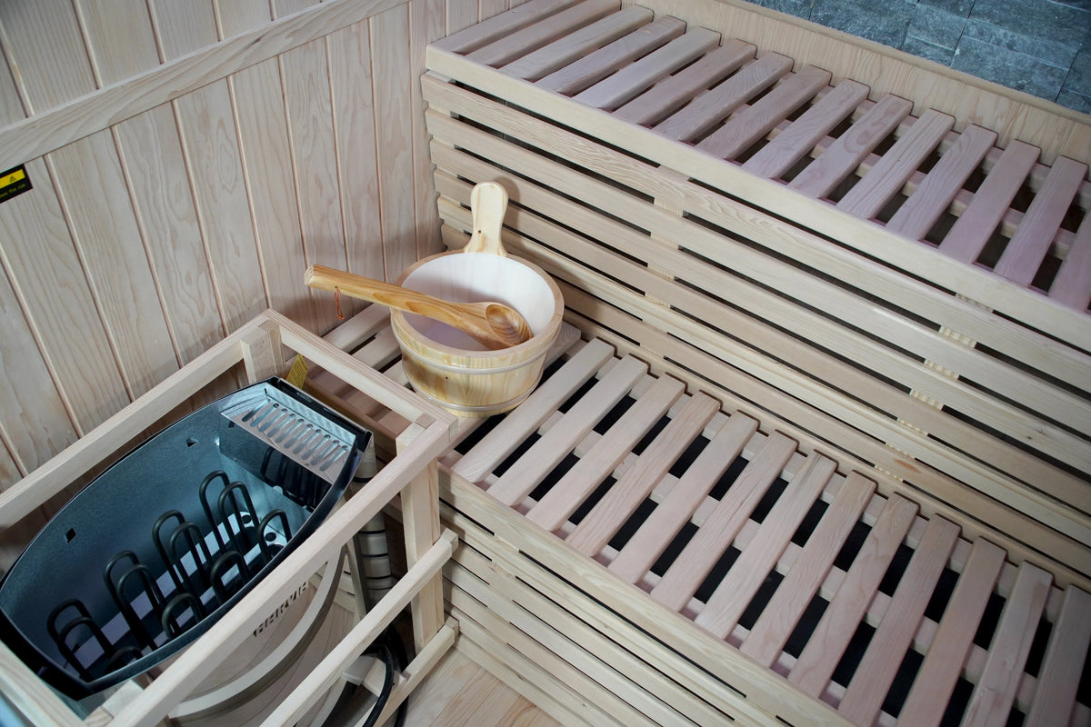 
Sunray Galaxie 4-Person Traditional Indoor Sauna with 6kW Harvia Heater