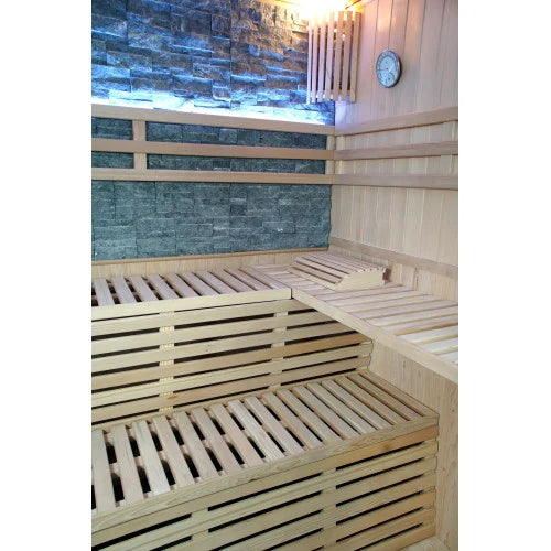 
Sunray Galaxie 4-Person Traditional Indoor Sauna with 6kW Harvia Heater