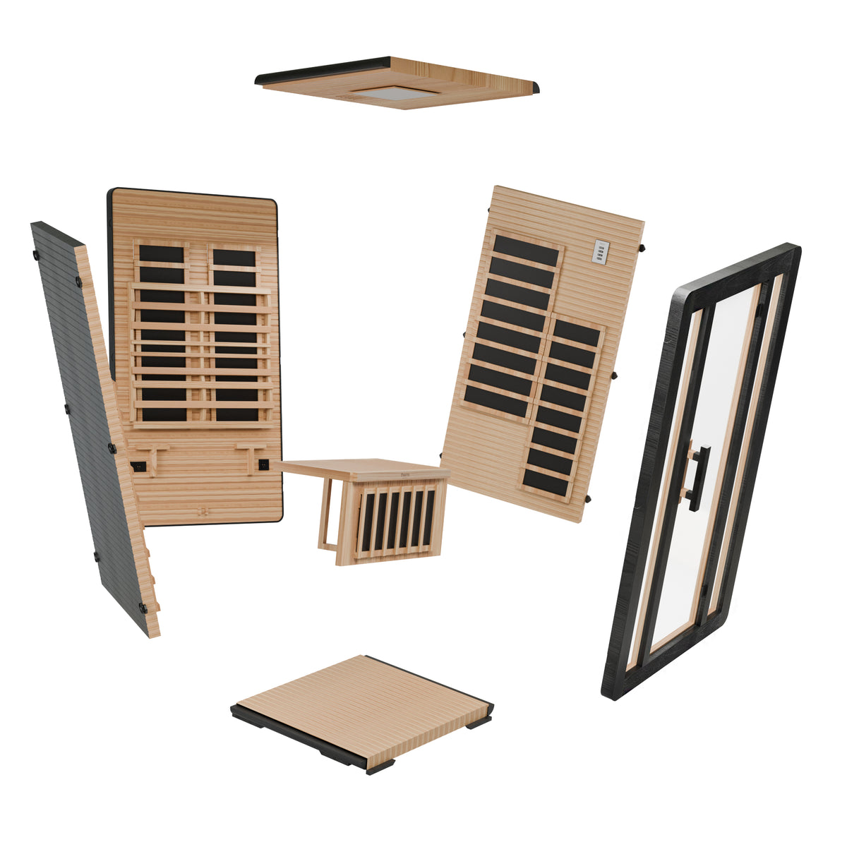 
Thermi Core 1-2 Person Near Zero EMF Infrared Sauna with Red Light Therapy