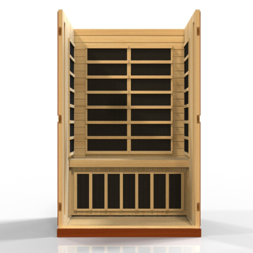 Golden Designs Vittoria Elite 2 Person Ultra Low EMF Infrared Sauna | DYN-6220-01 Elite