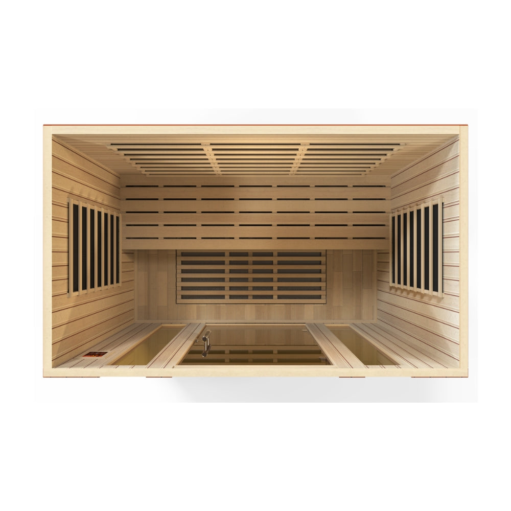 Golden Designs Bergamo Elite 4-Person Ultra Low EMF FAR Infrared Sauna | DYN-6440-01 Elite