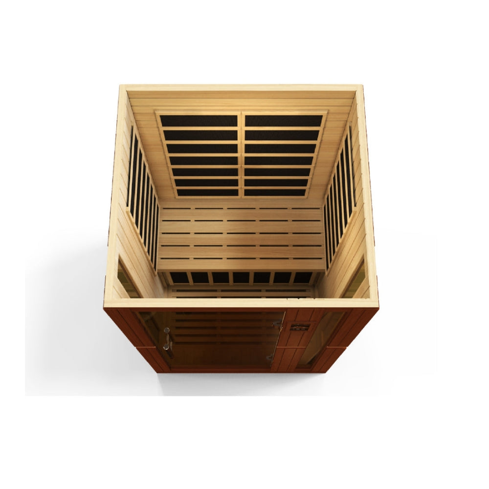 Golden Designs Vittoria Elite 2 Person Ultra Low EMF Infrared Sauna | DYN-6220-01 Elite
