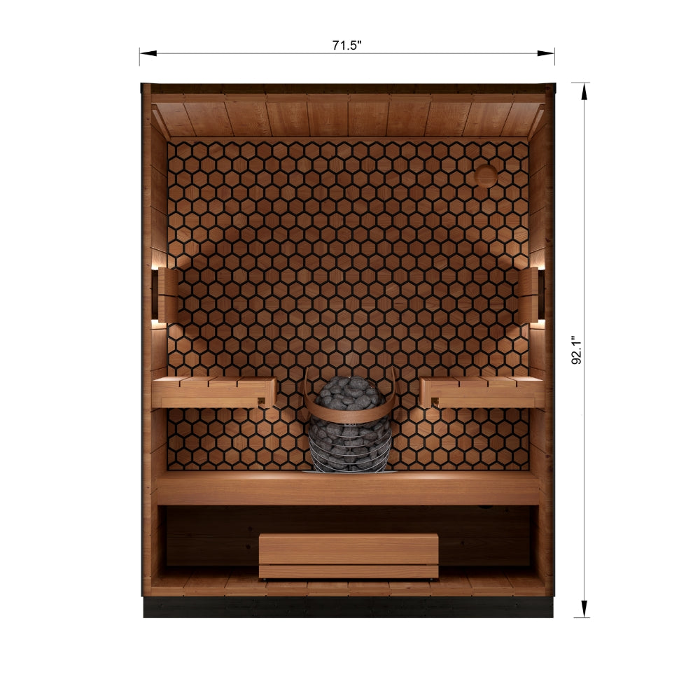Leil Saunas Viva 180 4-Person Outdoor Sauna