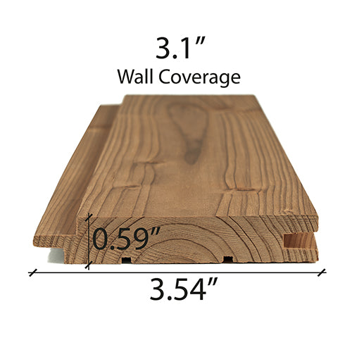 
Thermo-Spruce Sauna Wood T&G STS4 Wall Cladding 1x4" | WOOD673