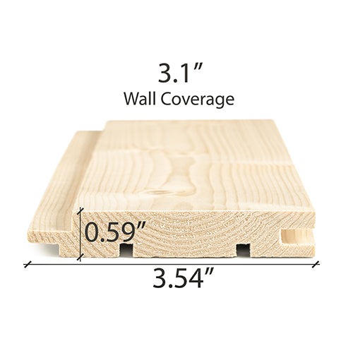 
Spruce Sauna Wood T&G STS4 Wall Cladding 1x4" | WOOD716