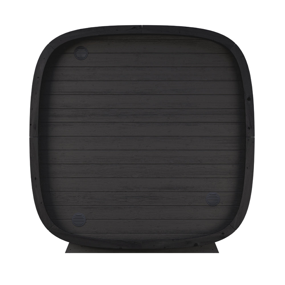 Leil Saunas Black Cube Classic 4-Person Outdoor Sauna