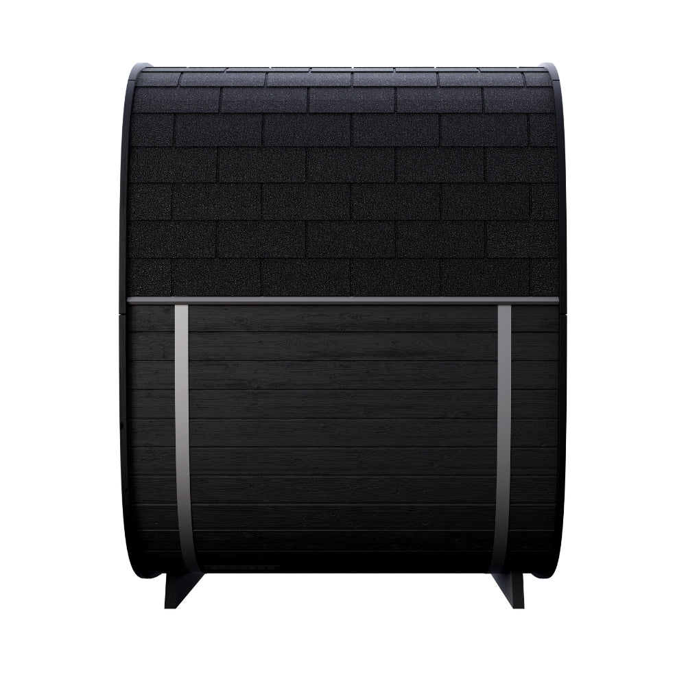 Leil Saunas Black Cube Classic 4-Person Outdoor Sauna