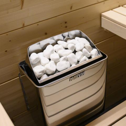Harvia Sauna Heater Decorative Stones, Rounded, 5-10cm-Sauna Heater Accessories-Harvia-