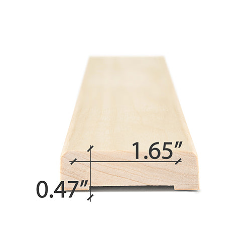 
Aspen Sauna Wood UK Door Trim 1x2" | WOOD674