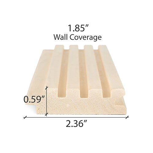 
Aspen Sauna Wood T&G Wall Cladding 1x3" | WOOD728