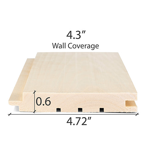 
Aspen Sauna Wood T&G STS4 Wall Cladding 1x5" | WOOD727