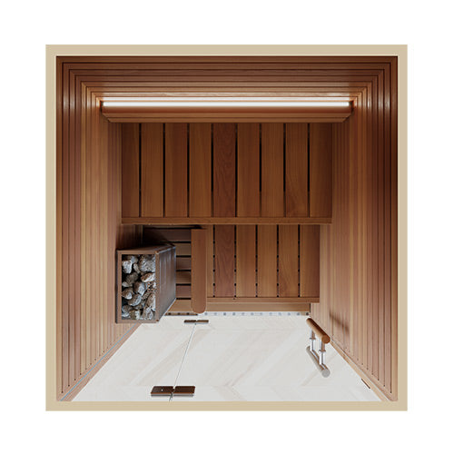 
Auroom Cala Glass Mini Sauna (Thermo-Aspen)