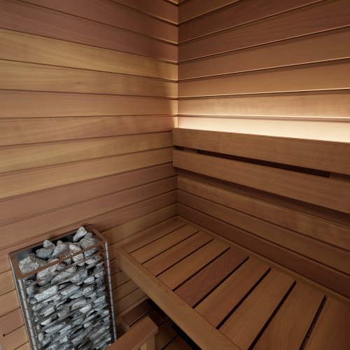 
Auroom Cala Glass Mini Sauna (Thermo-Aspen)